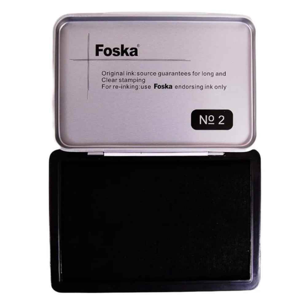 Tusiera FOSKA, metal, medie, dim 9X6cm, negru, 12buc/tipla/240buc/bax