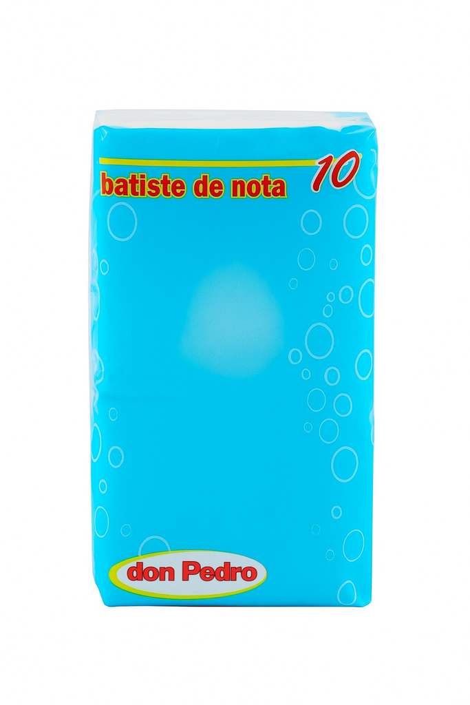 Batiste nazale 10X10, 2 str, celuloza, 10 foi/pachet, parfumate DON PEDRO
