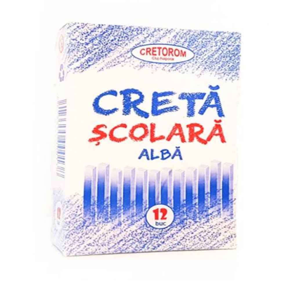 [90740500] Creta alba rotunda, 12buc/cut