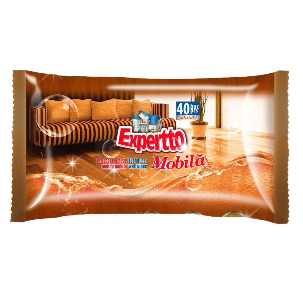 [27983204] EXPERTTO  SERVETELE UMEDE PENTRU MOBILA 40 BUC