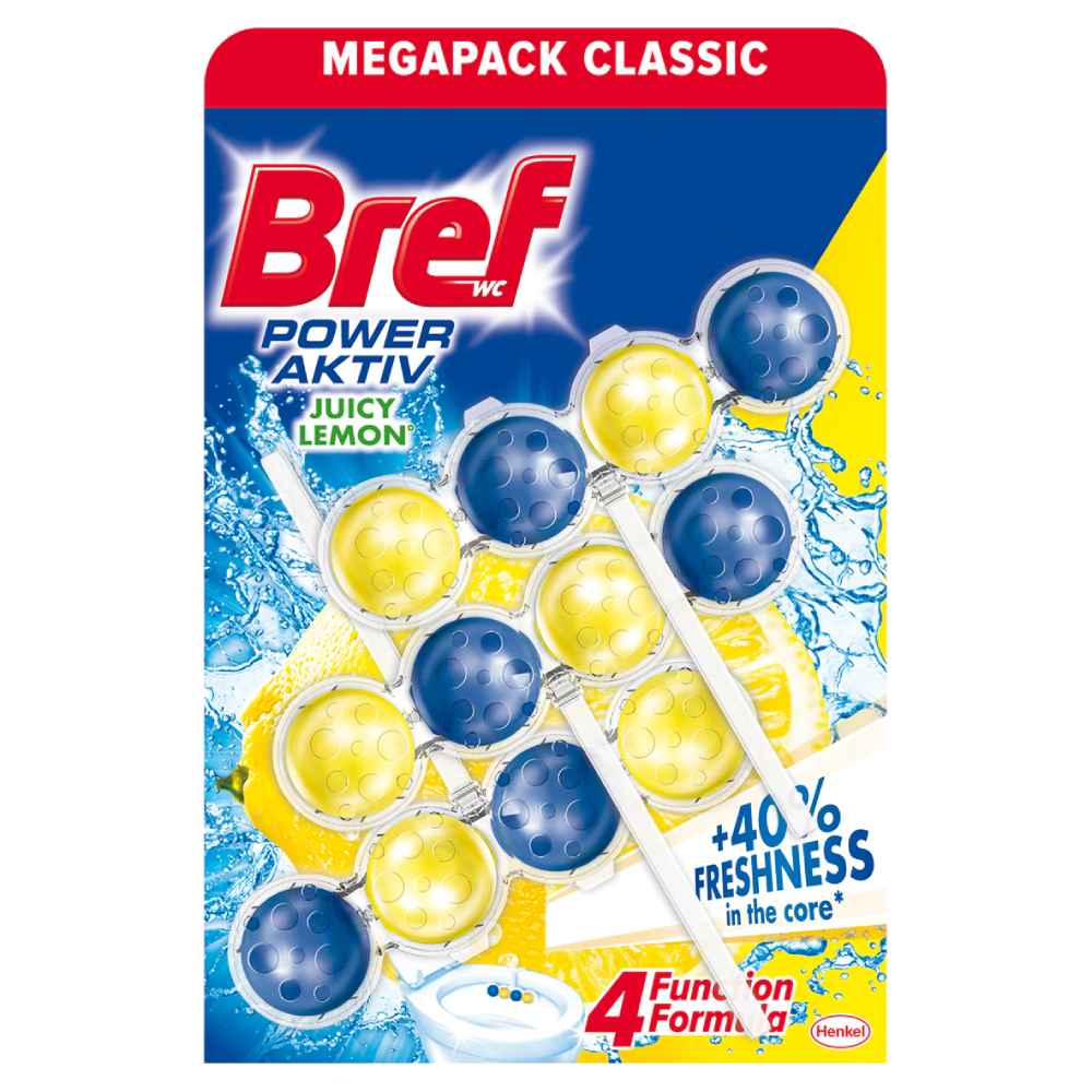 Odorizant WC BREF POWER AKTIV set 3x50g (bile) foto 03