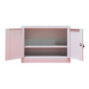 Fiset metalic, 2 usi, 1 polita, 35 kg/polita, 800x350x600mm, gri, B129 B4U, montat