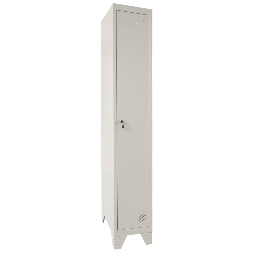 Vestiar metalic, 1 compartiment, bara umerase, 312x450x1800mm, gri, A894 B4U