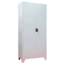 Fiset metalic, 2 usi, 4 polite, 40 kg/polita, 900x400x1800mm, cu picioare, gri, A177/9 B4U