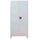 Fiset metalic, 2 usi, 4 polite, 40 kg/polita, 900x400x1800mm, cu picioare, gri, A177/9 B4U