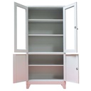 Dulap metalic de medicamente, 4 usi, 3 polite, 35 kg/polita, 760x380x1760mm, gri, C153 B4U