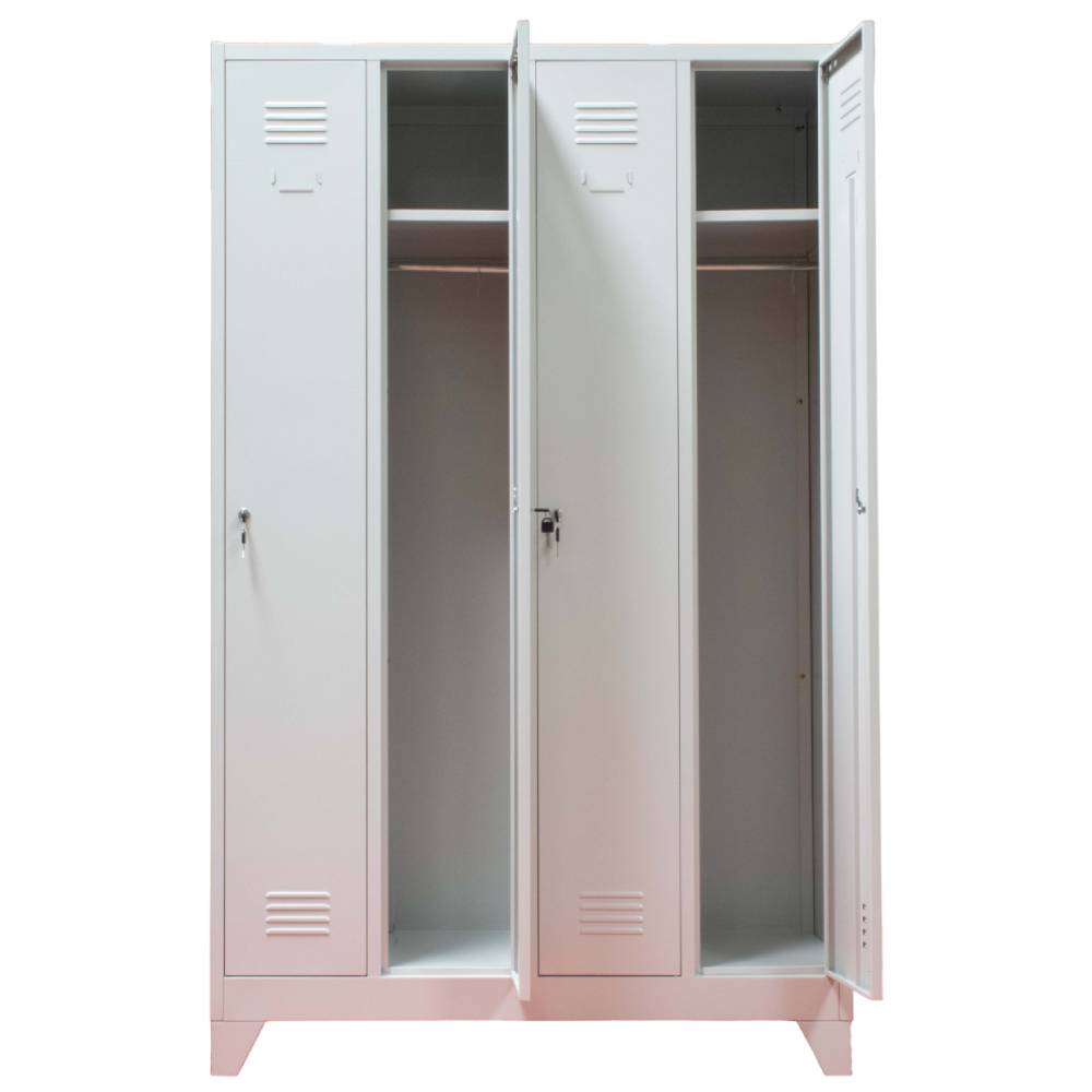 Vestiar cu 4 usi 1175x450x1800mm C856 CU PICIOARE FIXE