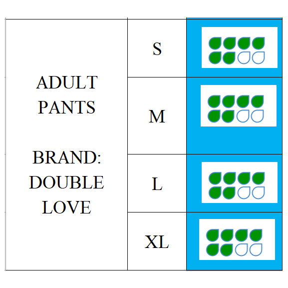 Scutece pentru adulti marimea M 10 buc/pachet  DOUBLE LOVE