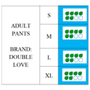 Scutece pentru adulti marimea M 10 buc/pachet  DOUBLE LOVE