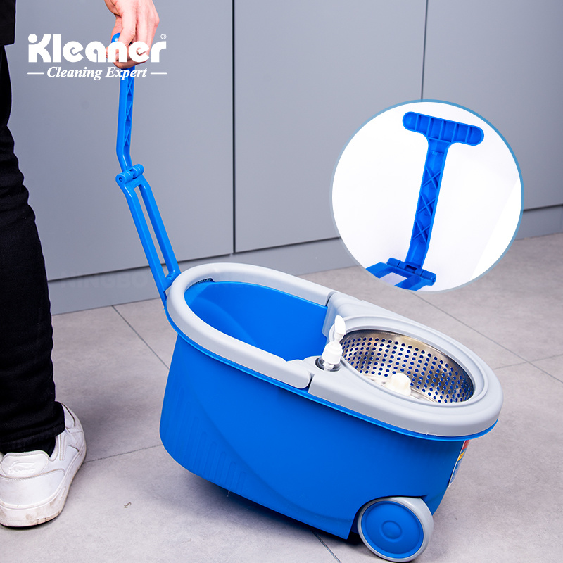 Galeata cu roti 8l cu storcator circular si 2 rezerve mop Tornado Kleaner GST002