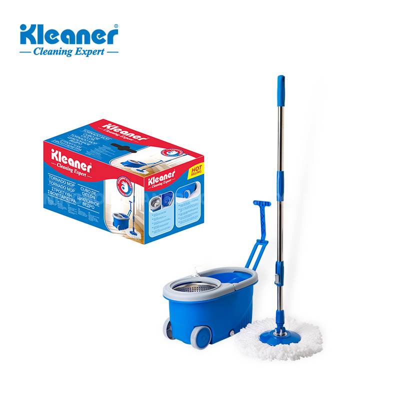 Galeata cu roti 8l cu storcator circular si 2 rezerve mop Tornado Kleaner GST002