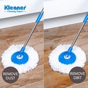 Galeata cu roti 8l cu storcator circular si 2 rezerve mop Tornado Kleaner GST002