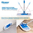Mop dreptunghiular 37x13.2cm cu coada telescopica Kleaner KA2314
