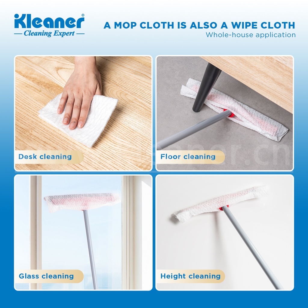 Lavete uscate pentru mop plat 20x48cm 30 buc/set Kleaner GSG019