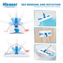 Set mop plat cu 20 servetele uscate Kleaner KA2418