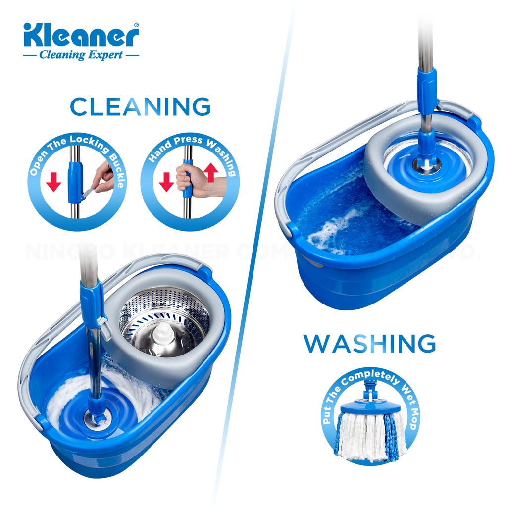 Galeata 8l cu storcator circular si 2 rezerve mop Tornado Kleaner KT2211