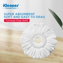 Rezerva pentru mop circular alb 124 gr Kleaner GSR-T002