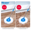 Rezerva pentru mop circular alb 124 gr Kleaner GSR-T002