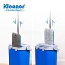 Set mop dreptunghiular 31.5x12cm si galeata cu storcator 38x18x18cm Kleaner GST003
