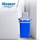 Set mop dreptunghiular 31.5x12cm si galeata cu storcator 38x18x18cm Kleaner GST003