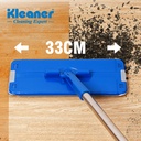 Set mop dreptunghiular 31.5x12cm si galeata cu storcator 38x18x18cm Kleaner GST003
