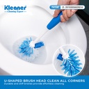 Perie WC dubla cu suport Kleaner K19014
