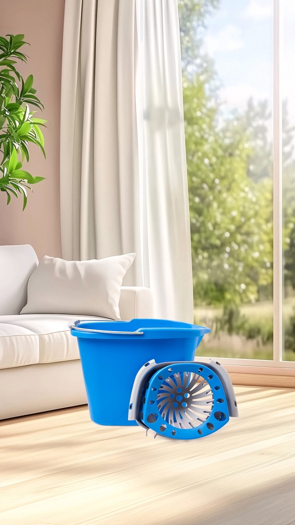 Galeata ovala cu storcator 15l Kleaner KT2412