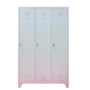 Vestiar metalic, 3 compartimente, bara umerase, 1200x450x1800mm, gri, A827 B4U