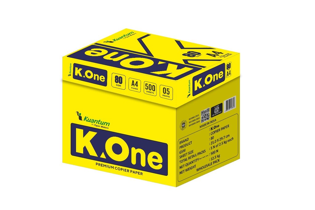Hartie copiator A4 alba 80g 500 coli/top K-ONE