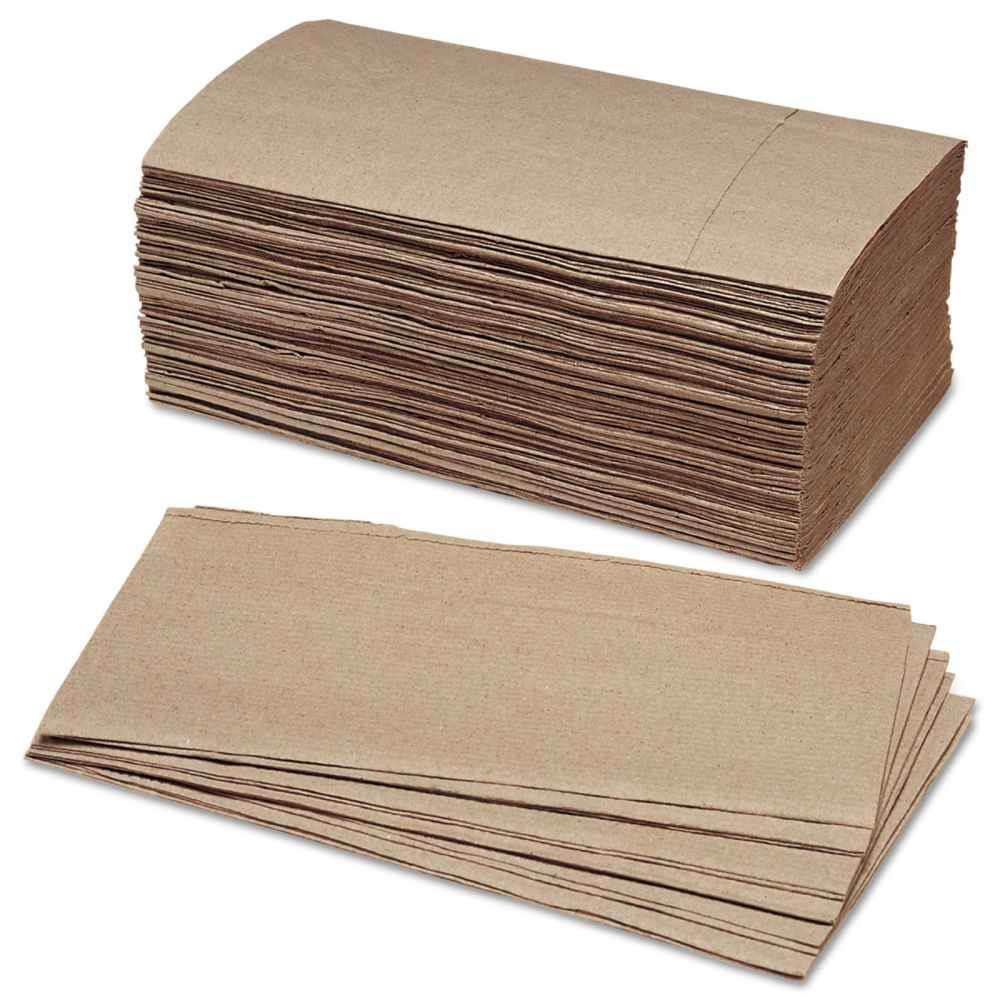 Hartie prosop pliat V, 1 str, reciclata natur, 21x25cm, 250 foi/pach GREEN JUMBO