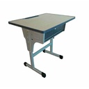 Banca scolara individuala reglabila METAL-lemn 700x500xh810 UNIVERSAL 2 B4U