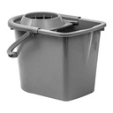 Galeata dreptunghiulara cu storcator si roti 15L