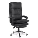 Scaun directorial fotoliu de birou OFF 419 din piele ecologica negru 120 kg