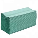 Hartie prosop pliat V, 1 str, reciclata verde, 21x20cm, 250 foi/pach GREEN JUMBO