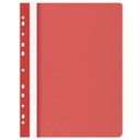 Dosar plastic cu multiple perforatii CN, rosu