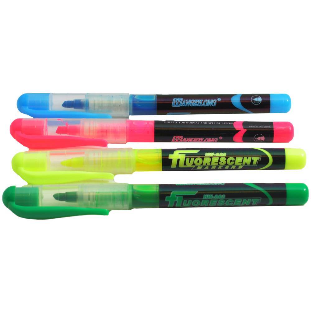 Textmarker cu lichid, 0.3mm, varf tesit, CN 4cul/set