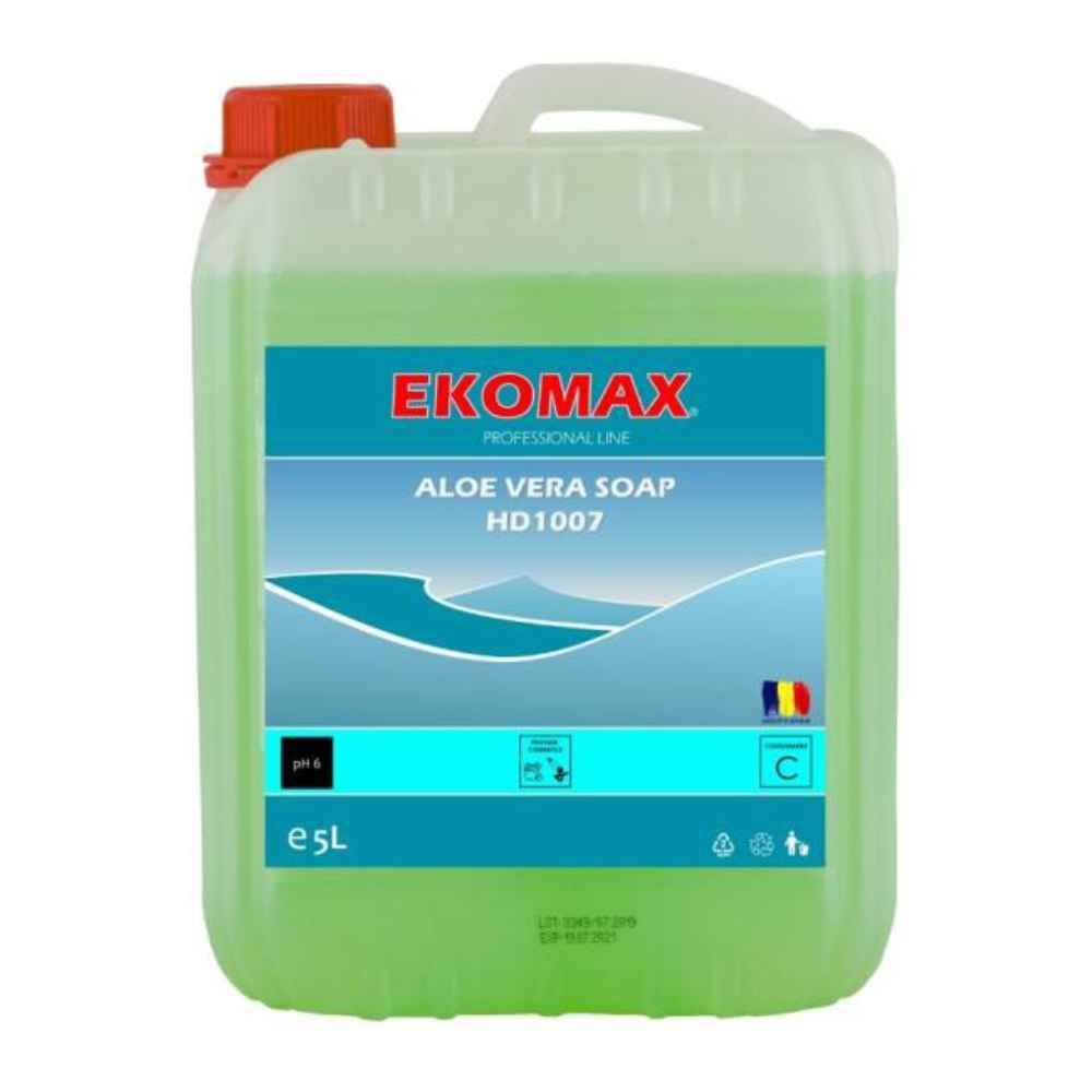 Sapun lichid PROFESIONAL parfumat hidratant cu glicerina 5L EKOMAX Aloe Vera