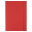 Mapa CN 987 rosu carton lucios, cu elastic, 350gr/mp,12buc/tipla,480b/bax