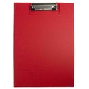 Clipboard CN dublu, carton plastifiat, A4, rosu, 20buc/cut, 80buc/bax