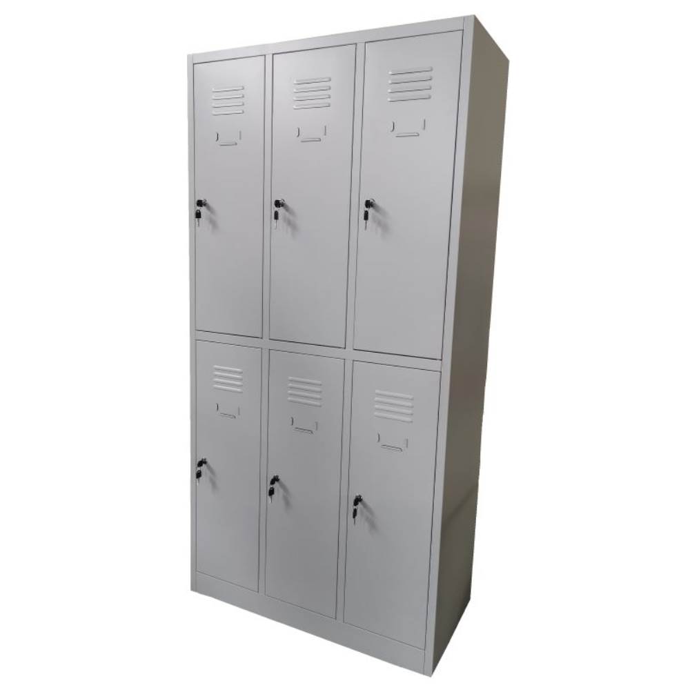 Vestiar cusetat 3x2 cu 6 compartimente - 889x450x1800mm B802 foto 02