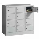 Vestiar cusetat 3x4 cu 12 compartimente 900X500X900 mm B4U foto 2