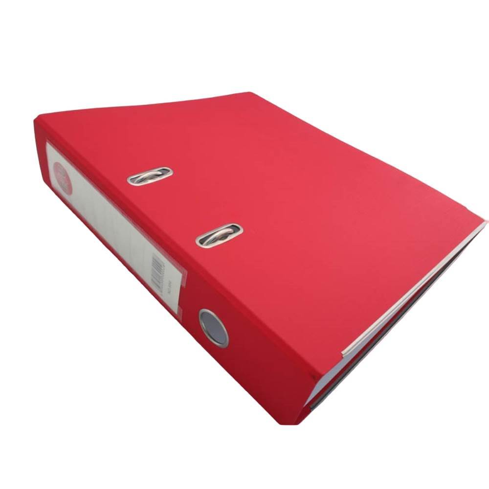 Biblioraft plastifiat A4, 7.5cm, rosu, B4U