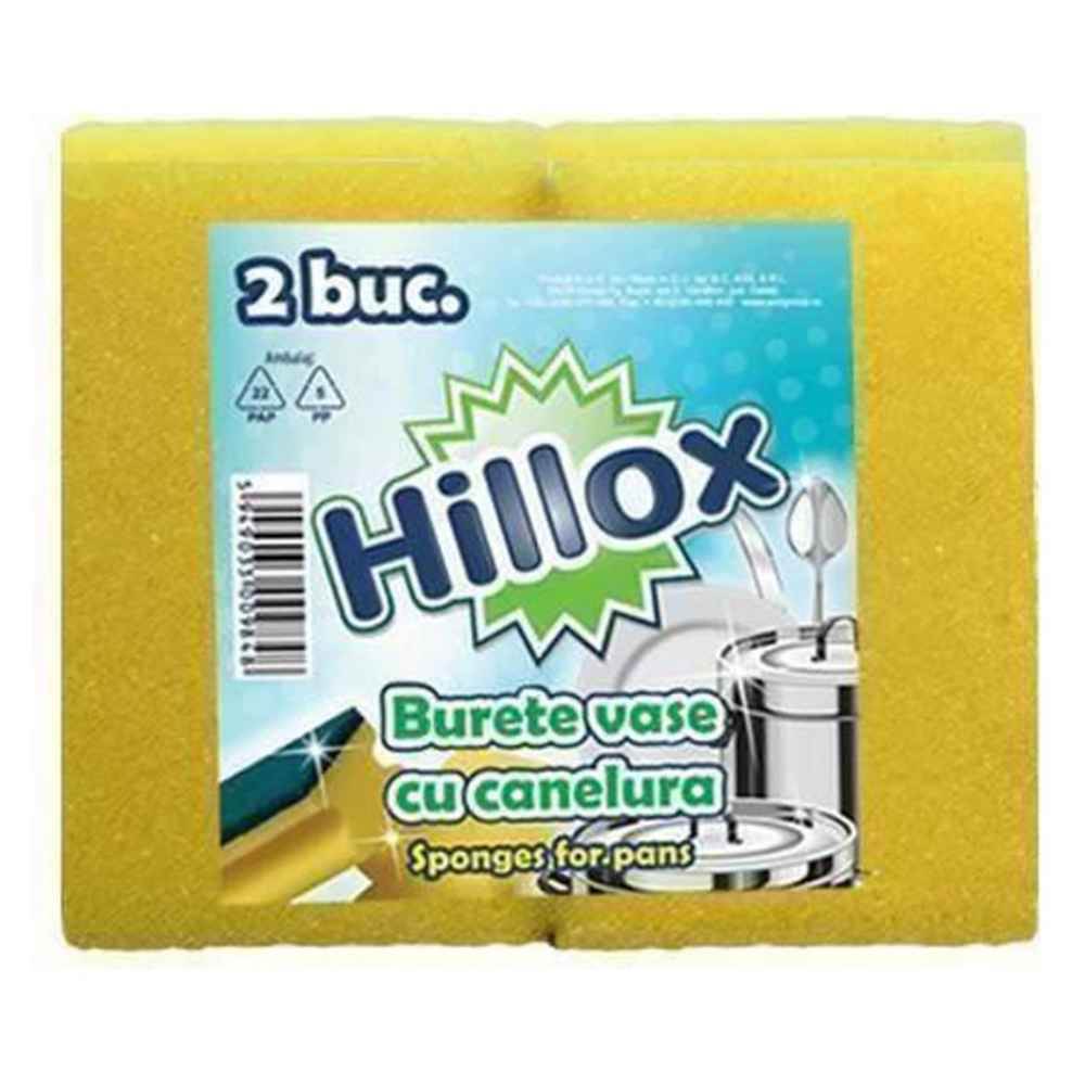 Bureti burete de pentru vase cu canelura 2buc/set HILLOX