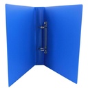 Caiet mecanic A4, 2 inele, albastru CN, buzunar cotor