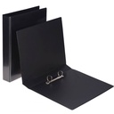 Caiet mecanic A4, 2 inele, negru CN, buzunar