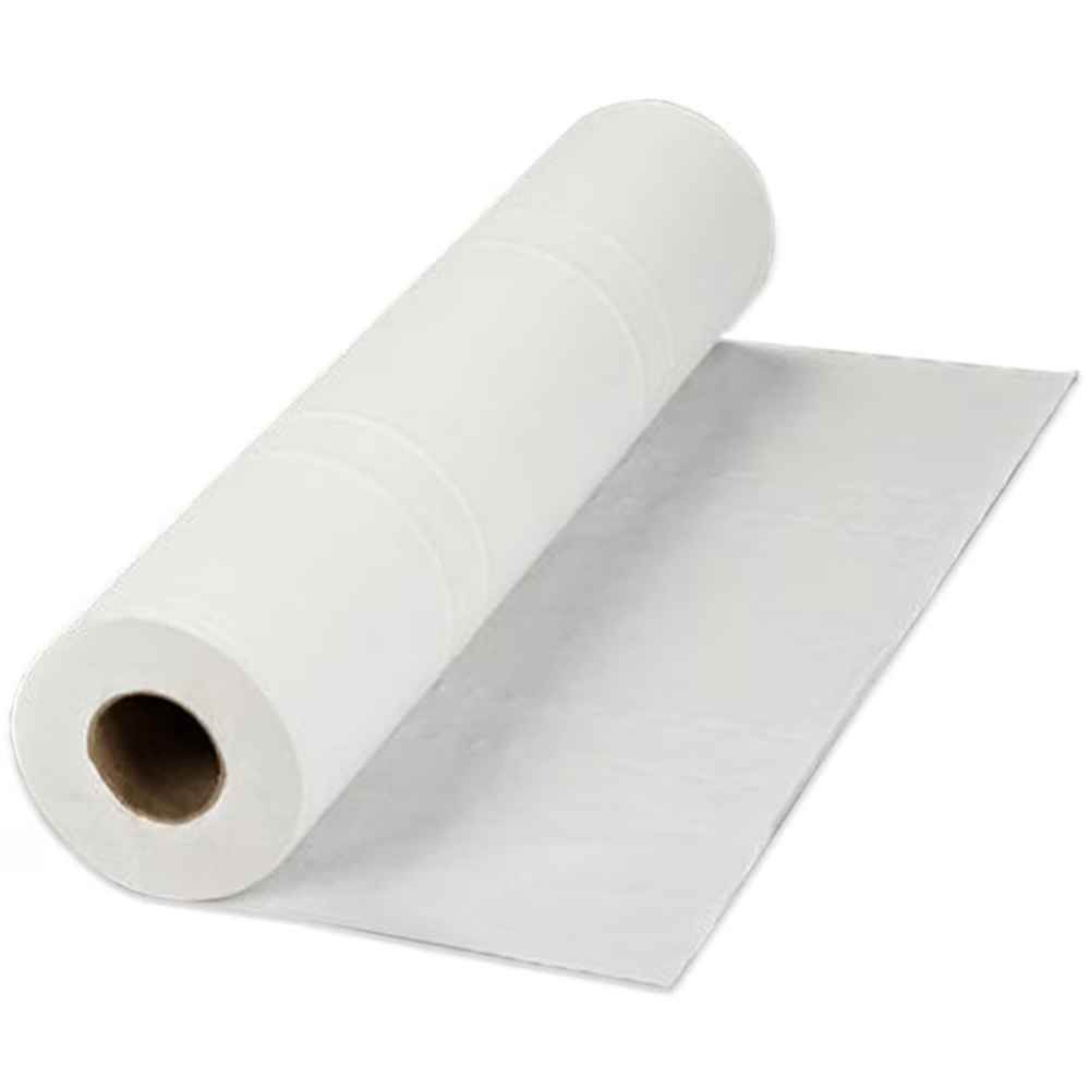 Rola cearceaf hartie, celuloza, alba, 2 straturi, 50cm x 100m