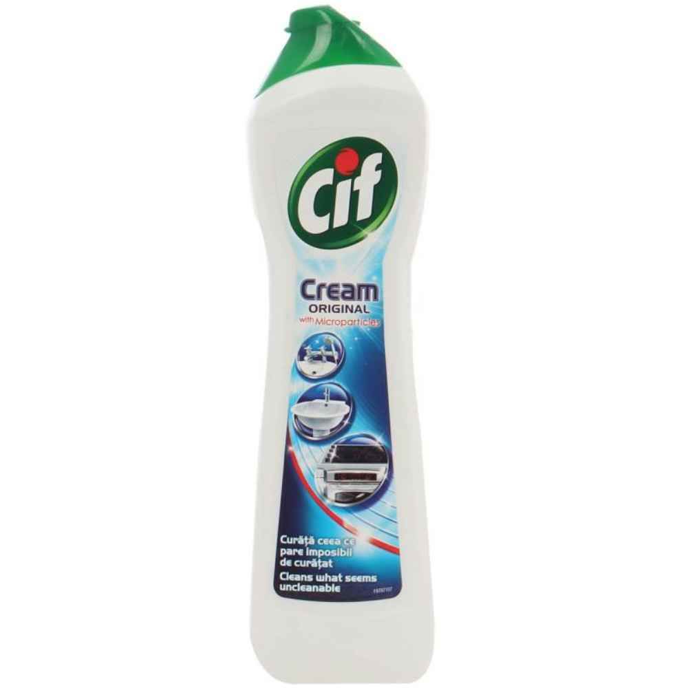 Detergent crema pentru gresie, faianta si obiecte sanitare ceramice, 500 ml, CIF