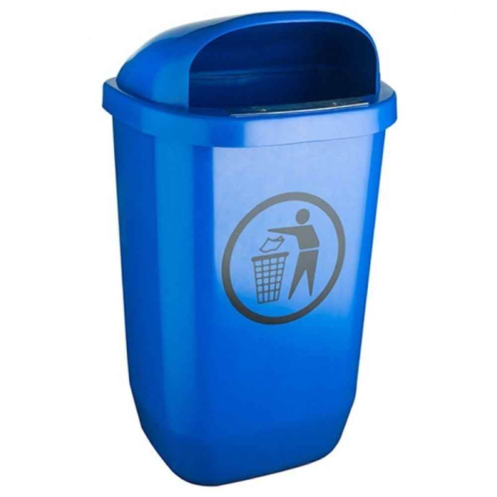 Cos gunoi stradal 50 l albastru