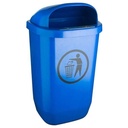 Cos gunoi stradal 50 l albastru