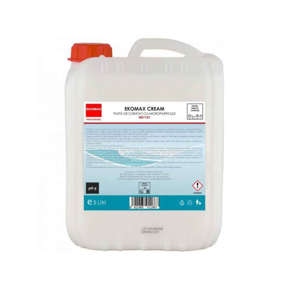 Detergent crema pentru gresie si faianta, mere verzi, 5 l, EKOMAX Cream